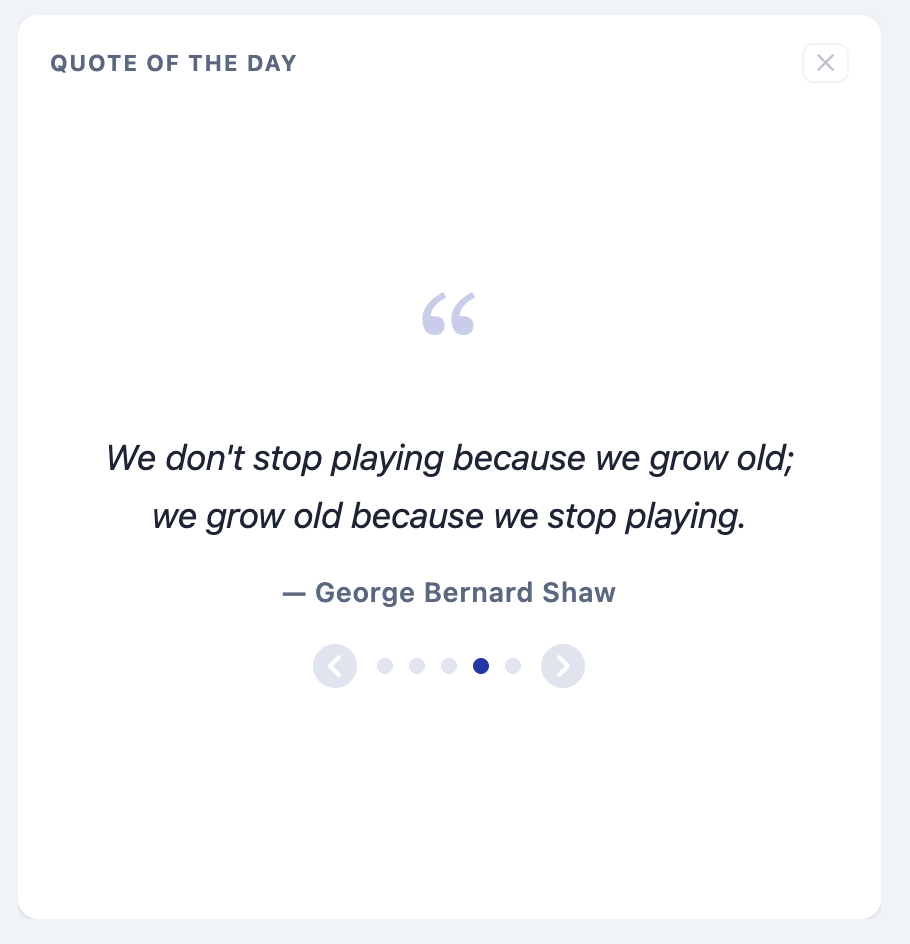 Quote of the Day widget